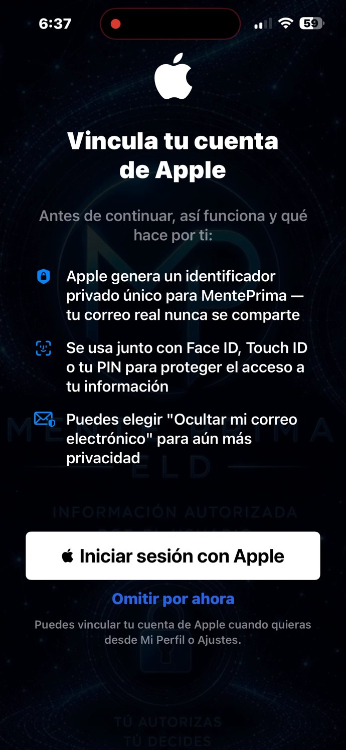 Iniciar sesión con Apple