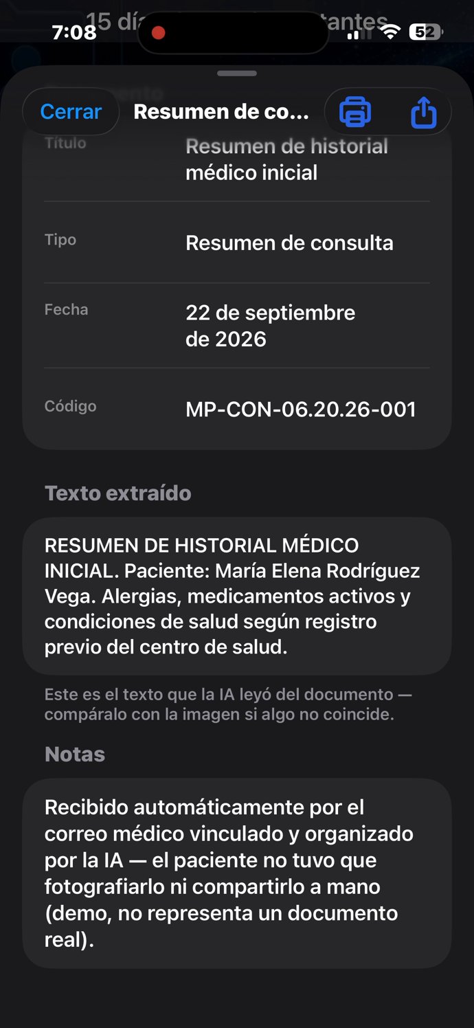 Resumen de historia médica