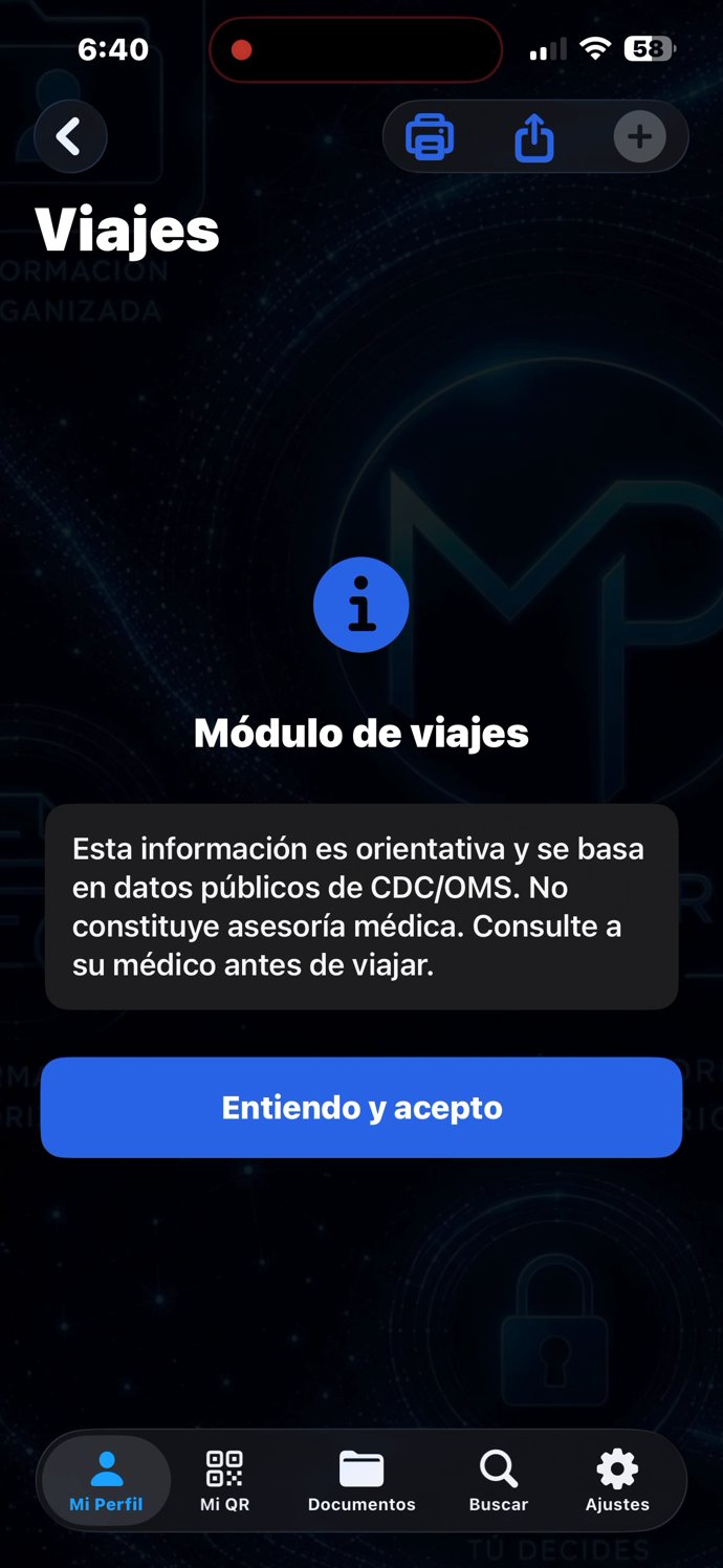 Viajes — consentimiento previo