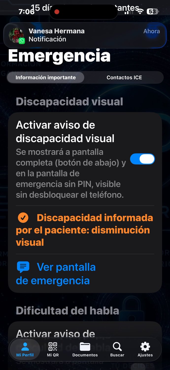 Aviso de discapacidad visual