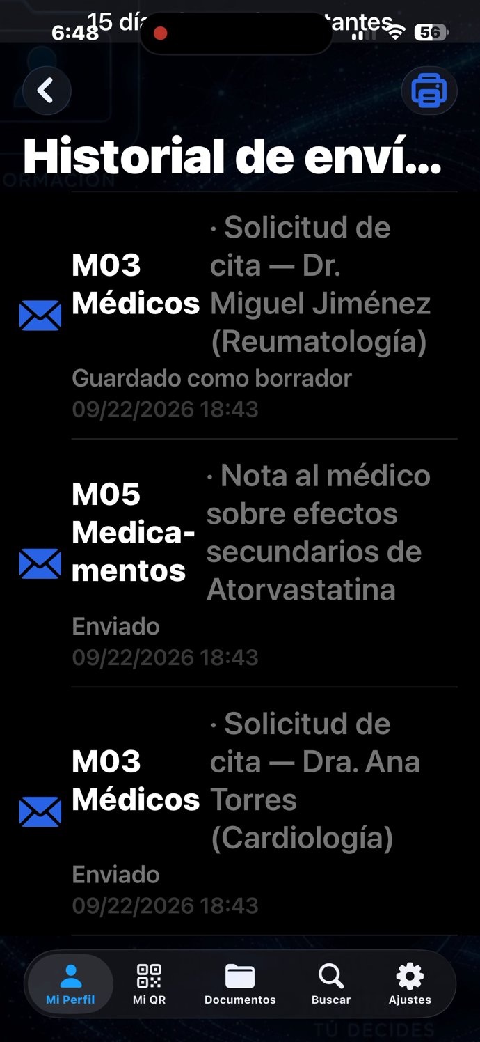Historial de envíos