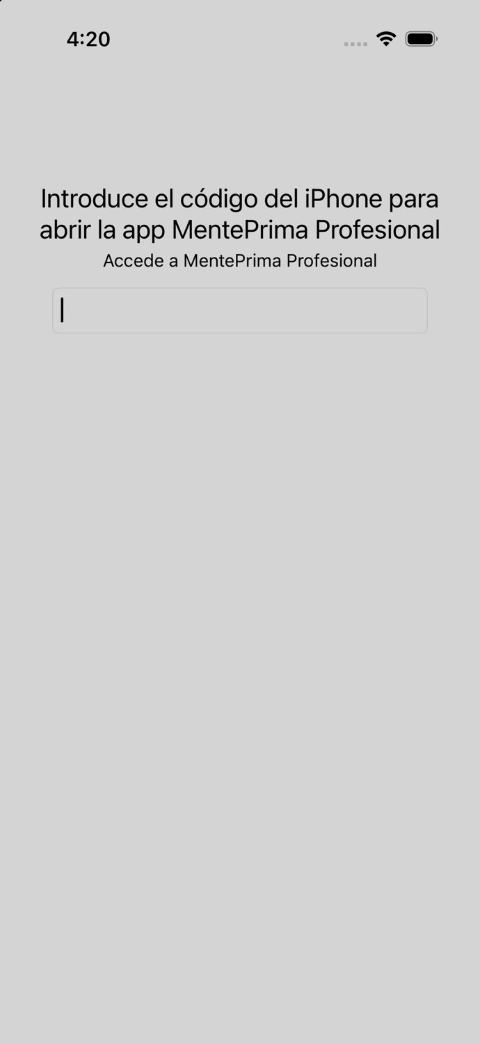 Código de acceso (passcode)