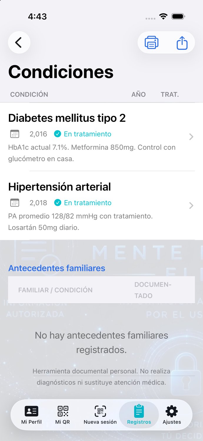 M04 · Condiciones médicas — lista