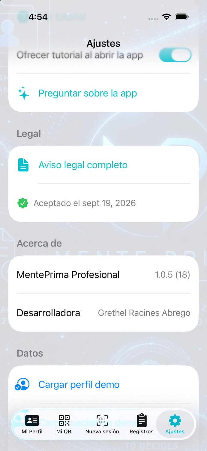 Ajustes — legal y acerca de