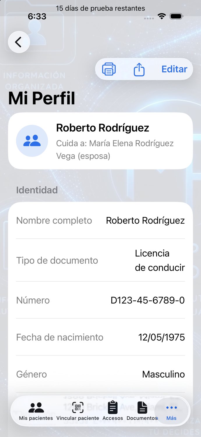 Mi Perfil — identidad acreditada