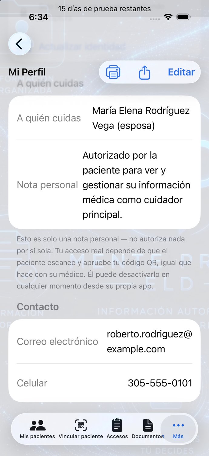 Mi Perfil — contacto